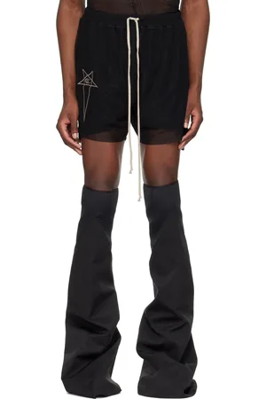 Rick Owens Black Champion Edition Dolphin Shorts