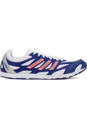 adidas White & Navy Adizero PR Sneakers