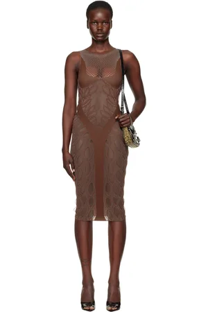 Poster Girl Brown Juliet Minidress