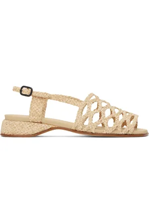 Hereu Beige Alzira Raffia Sandals