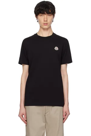 Moncler Three-Pack Black Logo Patch T-shirts