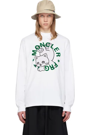 Moncler Moncler x FRGMT Hiroshi Fujiwara White Cartoon Logo T-shirt