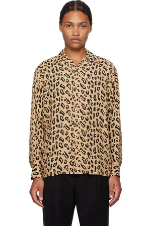 Wacko Maria Leopard Open Collar Shirt