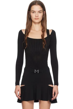 MUGLER Black Sculpting Bodysuit