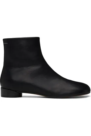 Maison Margiela Black Stitch-Out Ankle Boots