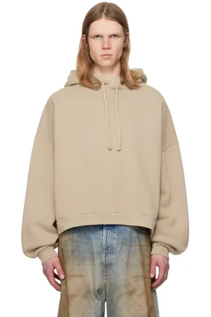 Acne Studios Taupe Logo Patch Hoodie