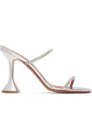 Amina Muaddi Gilda Slipper Heeled Sandals