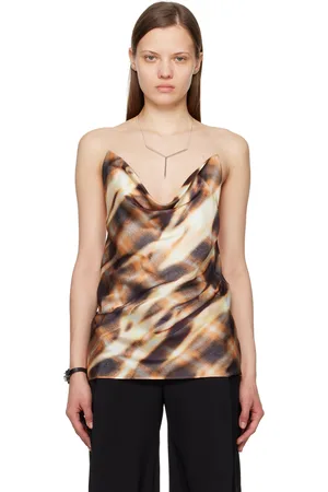 Y / PROJECT Brown Invisible Strap Camisole