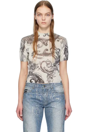 VERSACE White Graphic T-Shirt