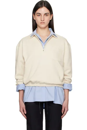 Nothing Written Off-White Pond Quarter Zip Sweatshirt