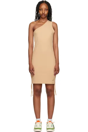 Nike Beige Ruched Minidress