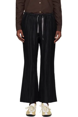 Pins & Needles Purple & Black String Boot-Cut Lounge Pants