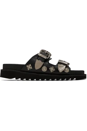 TOGA PULLA Black Buckle Sandals