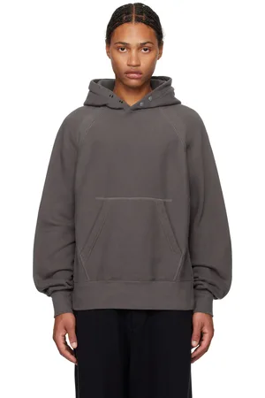 ENGINEERED GARMENTS Gray Fleece Raglan Hoodie