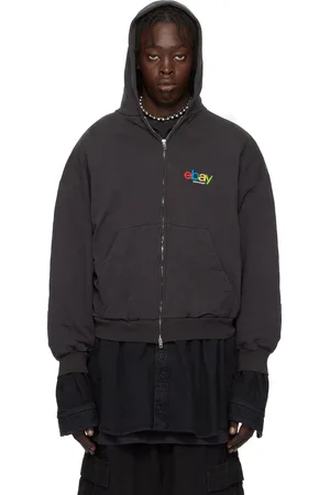Balenciaga Black eBay Edition Zip-Up Hoodie