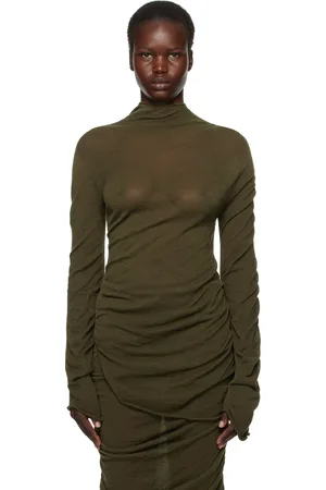 Issey Miyake Green Ambiguous Wool Sweater