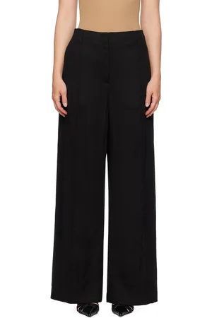 Acne Studios Black Straight-Leg Trousers