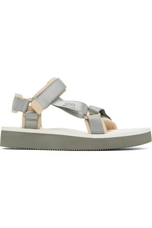 SUICOKE Gray & White DEPA-2PO Sandals