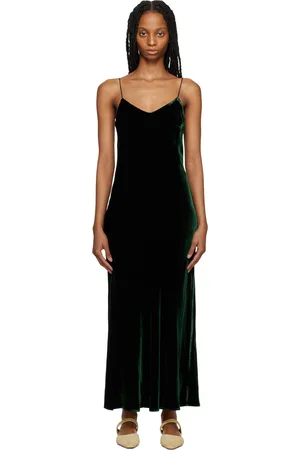 ASCENO Green Lyon Maxi Dress