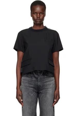 SACAI Black Suiting Pullover T-shirt