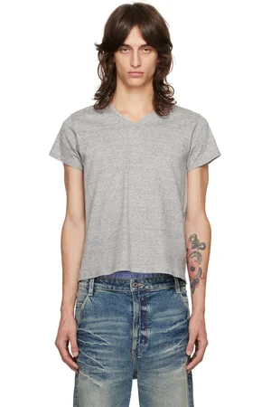 Fax Copy Express Gray V-Neck T-Shirt