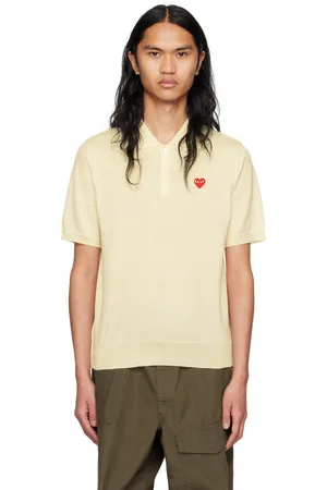 Comme des Garçons Beige Patch Polo