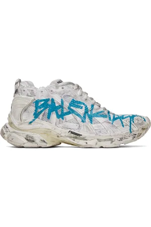 Balenciaga Off-White Runner Graffiti Sneakers