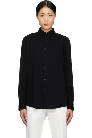 Ermenegildo Zegna Black Buttoned Shirt