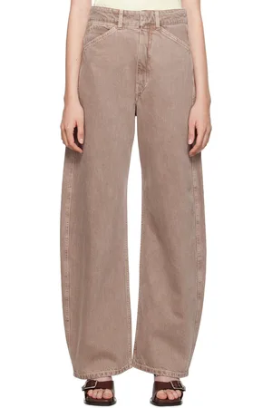 LEMAIRE Pink High Waisted Curved Jeans