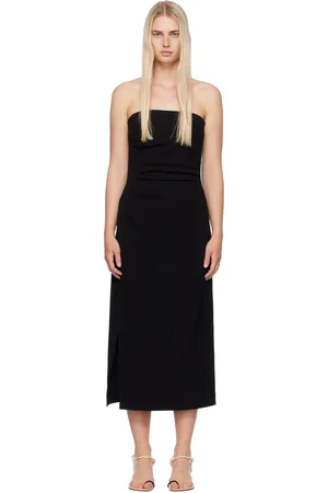 Proenza Schouler Black Shira Midi Dress