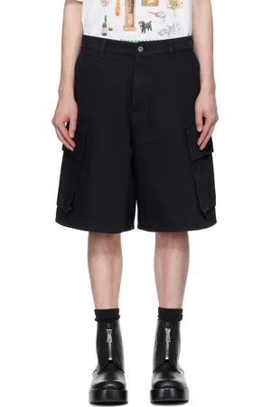 J.W.Anderson Black Cargo Denim Shorts