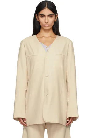 Lauren Manoogian Beige Fine Lana Blazer