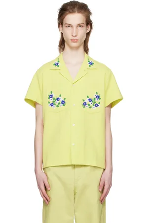 BODE Yellow Beaded Chicory Shirt
