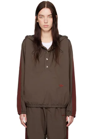 WALES BONNER Brown adidas Originals Edition Taffeta Anorak