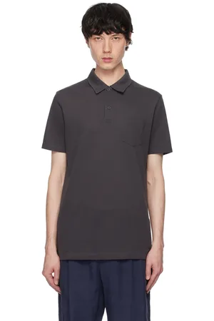 Sunspel Gray Riviera Polo