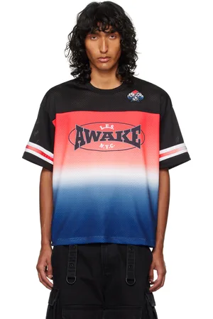 AWAKE NY Red LES Football Jersey T-shirt