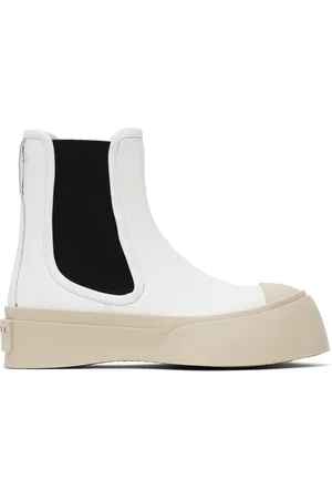 Marni White Pablo Chelsea Boots
