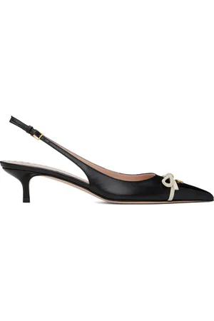 VALENTINO GARAVANI Black Sling Back Bepointy Heels
