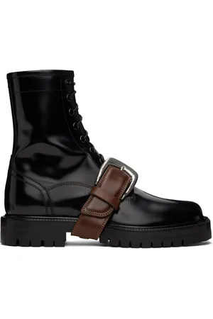 Maison Margiela Black Tabi Combat High-Top Boots