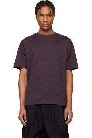 Pins & Needles Purple & Black Cotton Stripe T-shirt