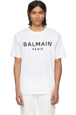 Balmain White Printed T-Shirt