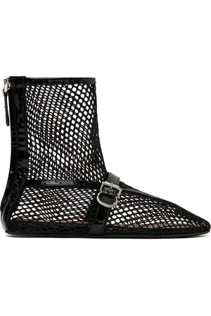 Alaïa Black Fishnet High Boots