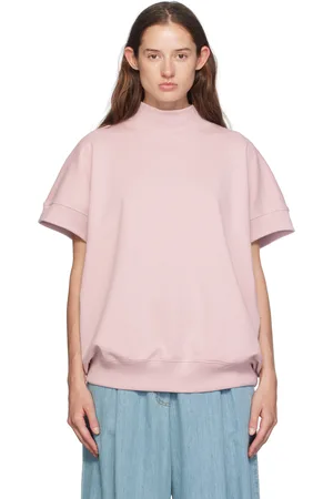 DRIES VAN NOTEN Pink Rib Sweatshirt