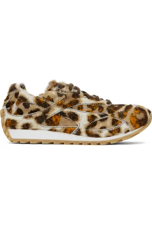 Bottega Veneta Brown & Orange Orbit Sneakers