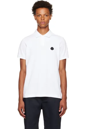 Moncler White Cotton Polo