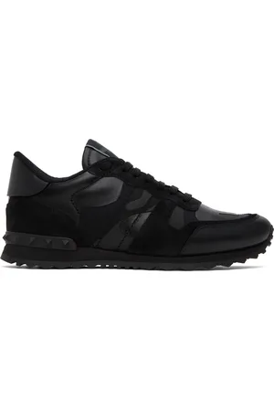 VALENTINO GARAVANI Black Rockrunner Sneakers