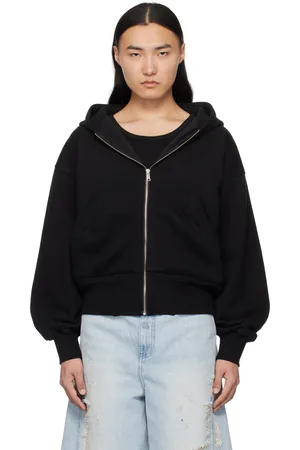 lesugiatelier Cut Out Zip Hoodie