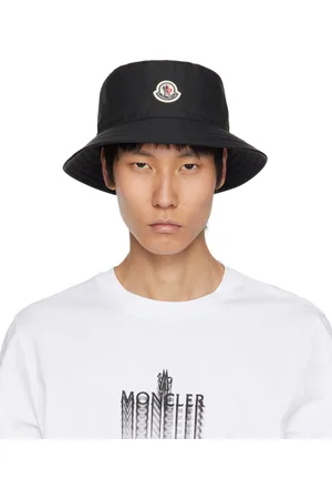 Moncler Black Water-Repellent Bucket Hat