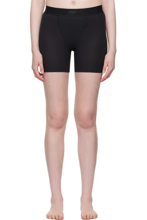 SKIMS Black Cotton Rib Boy Shorts