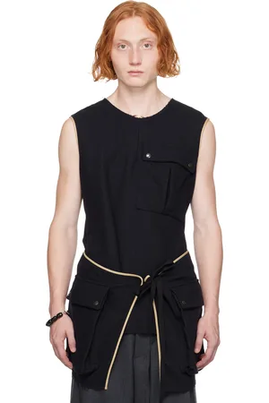 DRIES VAN NOTEN Navy Layered Top